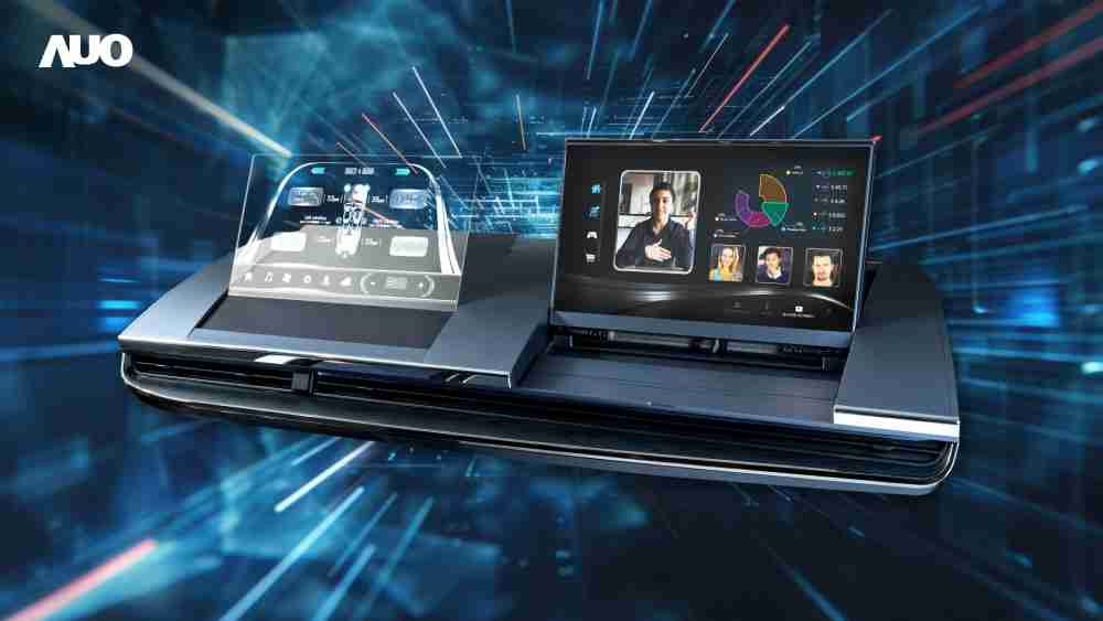 尊龙集团Micro LED Display HMI解决方案打造透明Micro LED前座仪表，，呈现信息并保留驾驶视野开阔；亦为副驾驶座乘客打造收放自如的Micro LED屏幕，，，在不影响显示质量的前提于显示区内建镜头，，，让用户能与视讯对象直接眼神接触，，，提供绝佳的双向沟通体验