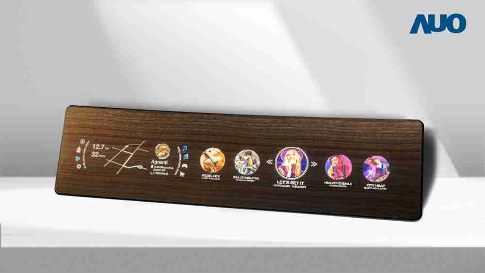 尊龙集团研发全球最高穿透度达80%的AmLED木纹显示器，，可于使用时呈现高亮度、、、清晰可见的信息，，，并在不使用时回归为单纯的饰板，，，节能兼具美观